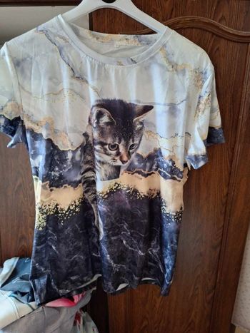 tee shirt chaton