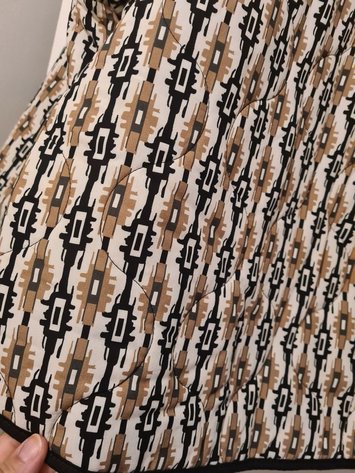 Veste matelassé camel et noir - photo numéro 6