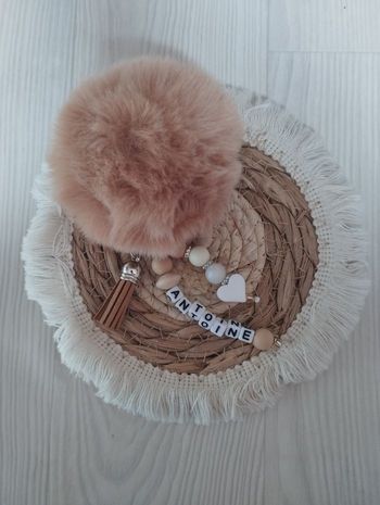 Porte clé pompon