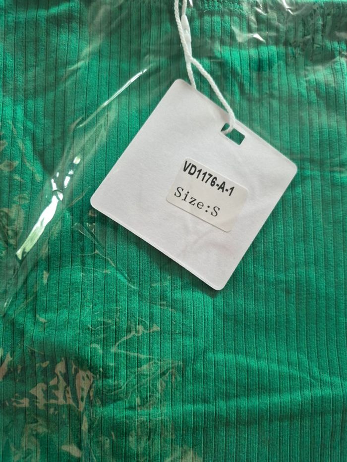 Tee-shirt Femme Manches Courtes Vert - photo numéro 3