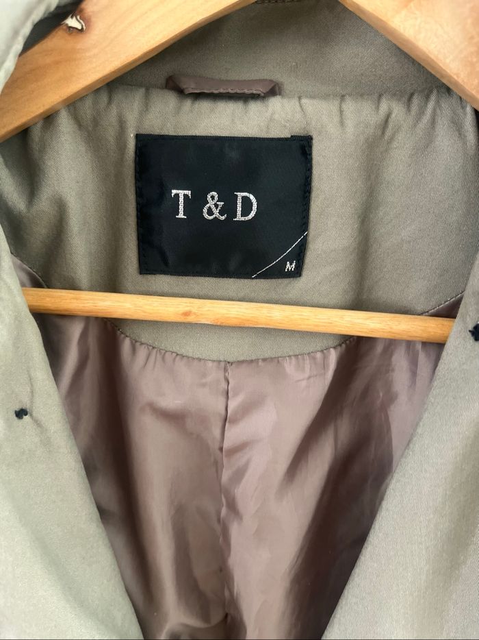 Manteau long demi saison kaki M - photo numéro 6