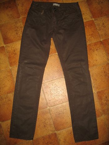 PANTALON DROIT MARRON FILLE "DDP" - 16 ANS - n°01