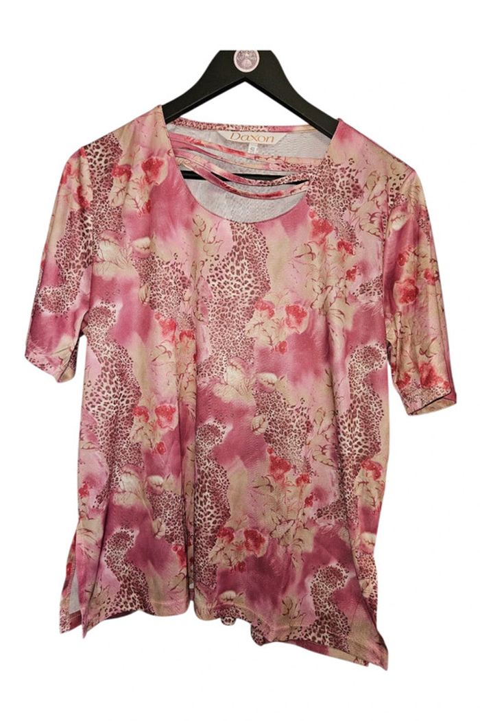 Blouse manches courtes extensible Daxon T42-44