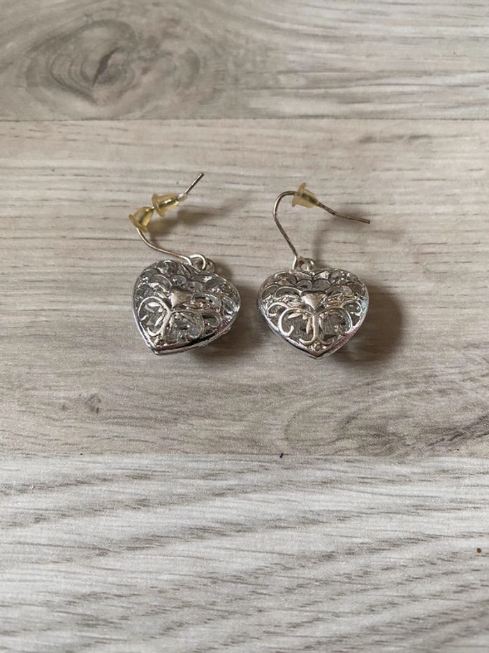 Boucles d’oreilles coeur