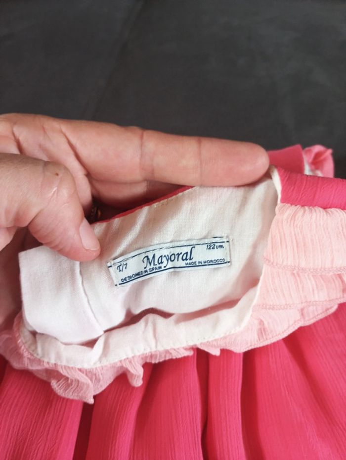 Robe de fête soirée anniversaire mariage Noël tulle Fille 7 ans Mayoral - photo numéro 2