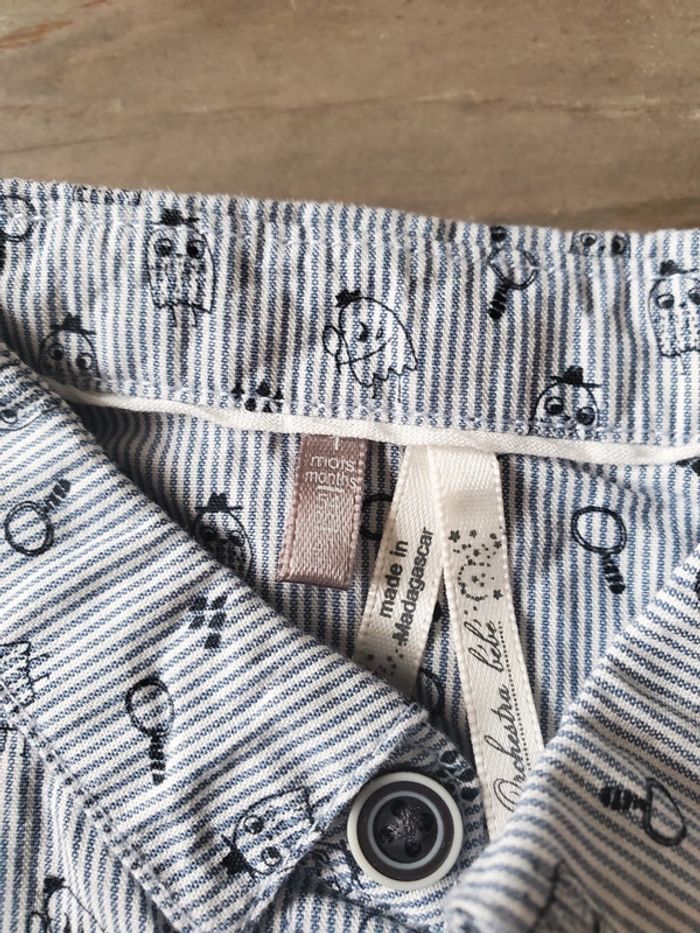 Ensemble chemise courte et short 1 mois - photo numéro 2