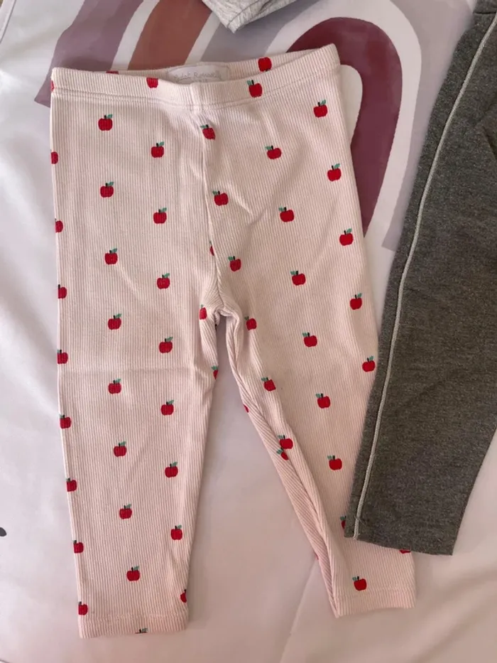 Lot de 3 leggings bébé fille – Taille 18 mois / 80-81 cm 👧👖 - photo numéro 3
