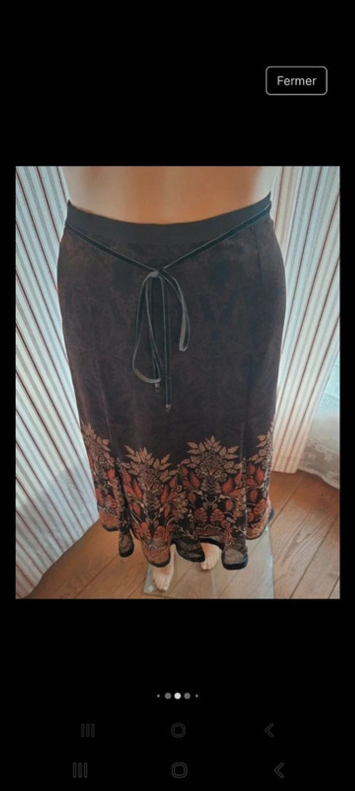Jolie Jupe marron Gerry Weber fr/be 46 neuve - photo numéro 2