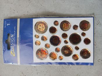 pochette de stickers crystal