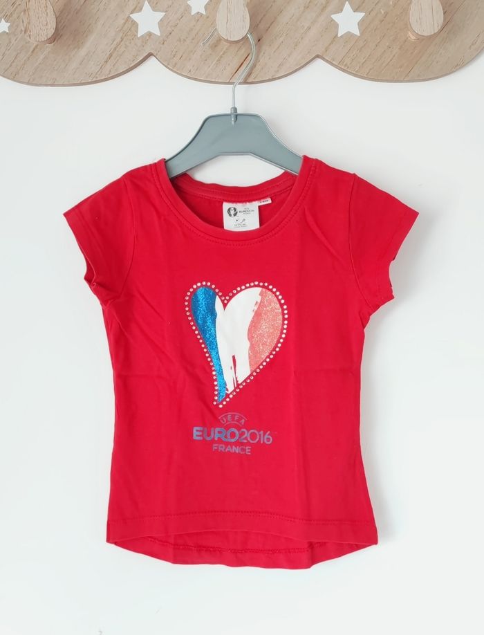 🌼 T-shirt manches courtes - UEFA Euro 2016 France - 2 ans 🌼