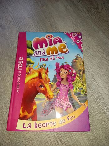 livre mia et moi la licorne de feu tome 10