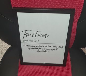 Tonton personnalisé + cadre