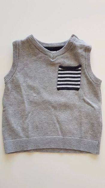 Pull sans manches Grain de blé 6 mois