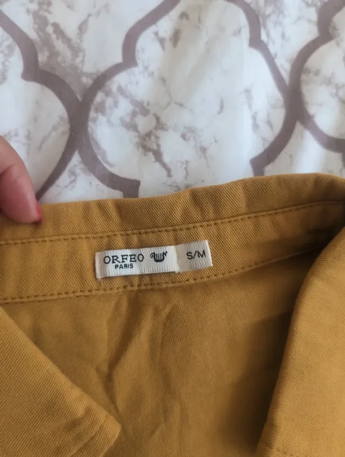 Robe en jean à manche bouffantes avec poches e - photo numéro 5