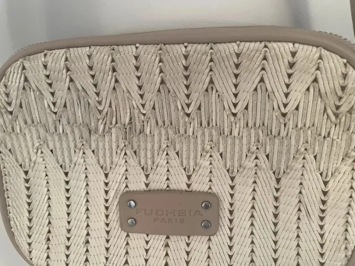 Fuchsia Paris beige purse sac à main - photo numéro 7