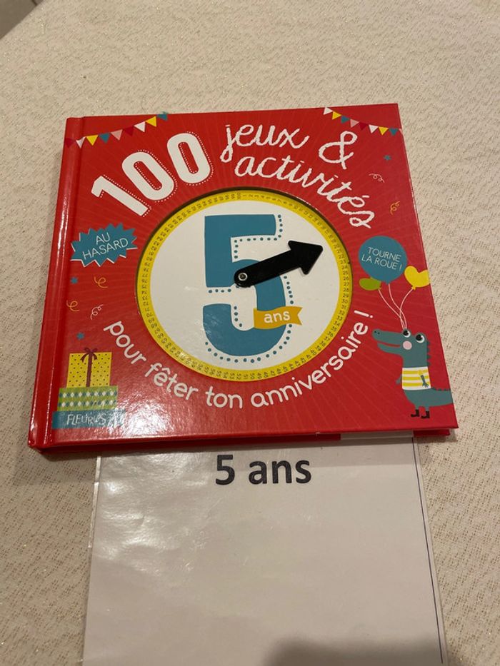 Livre fleurus 100 jeux et activités pour fêter ton anniversaire 5 ans