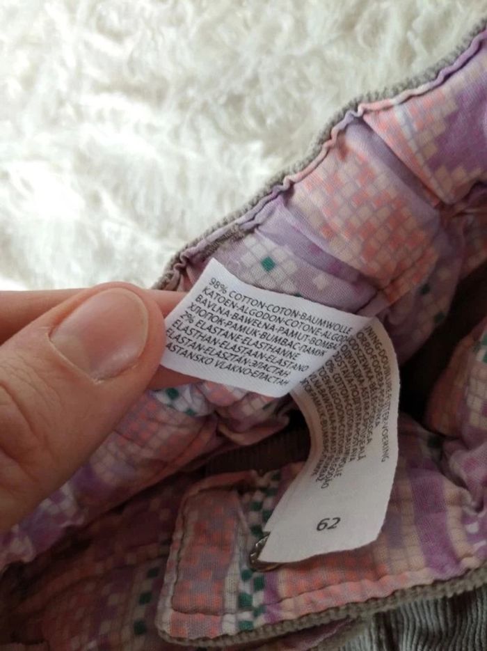 Pantalon velours Fille 3 mois Biche Baby club - photo numéro 9