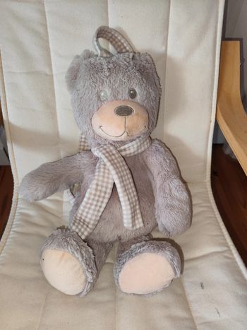 Sac à dos peluche ourson