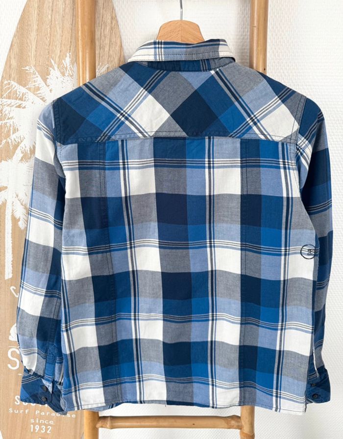 Billabong - Chemise bleue à carreaux manches longues 12 ans - photo numéro 3