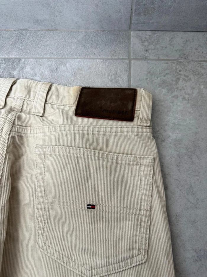 Pantalon Tommy Hilfiger en velours côtelé beige W30 L32 - photo numéro 5