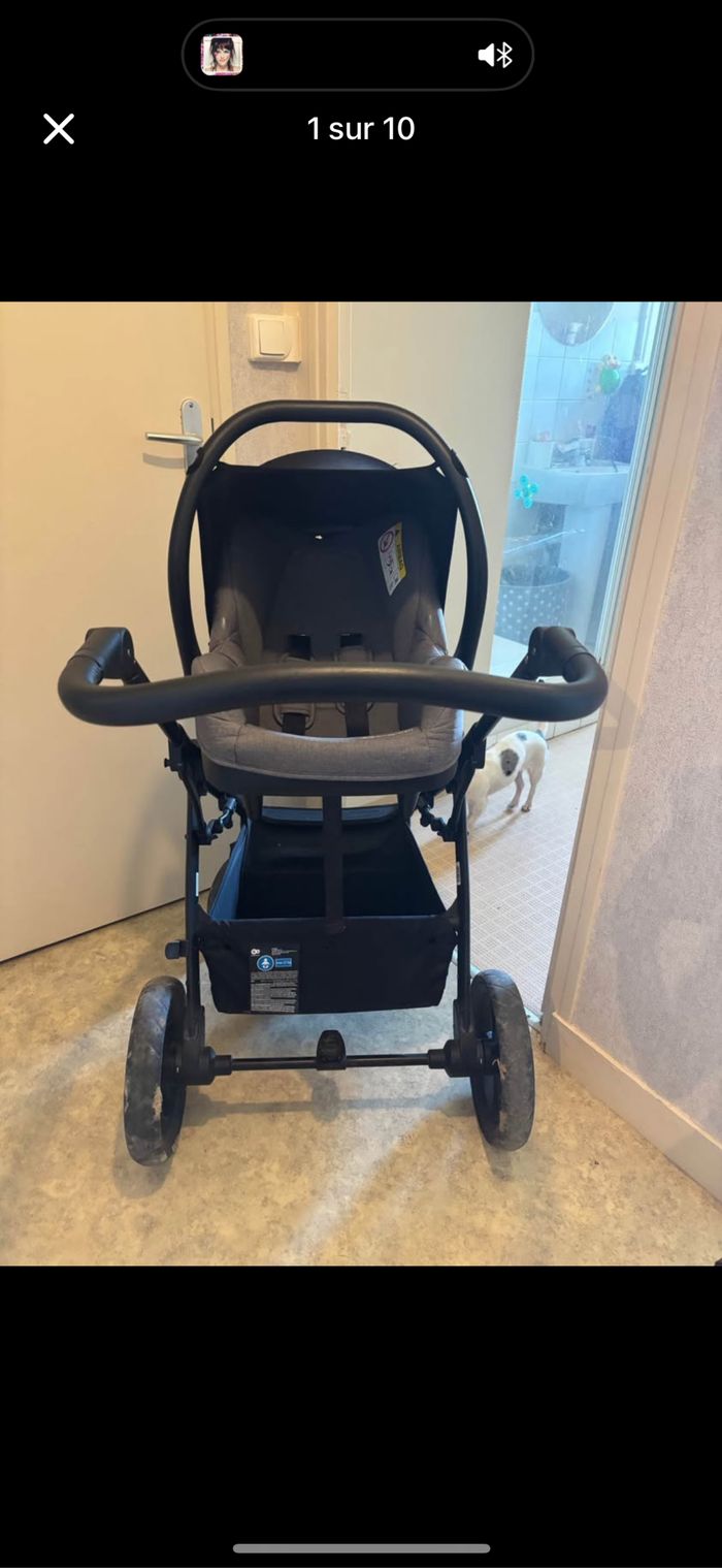 Poussette kinderfrat 3en1