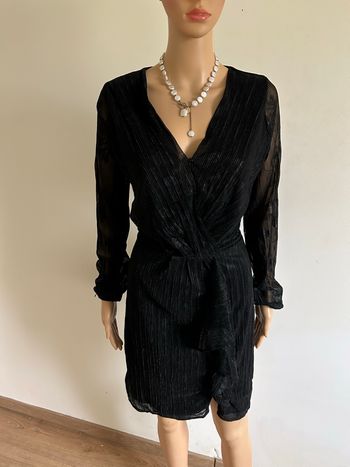 Robe noire et brillante à manches longues Morgan taille 36 jamais portée 