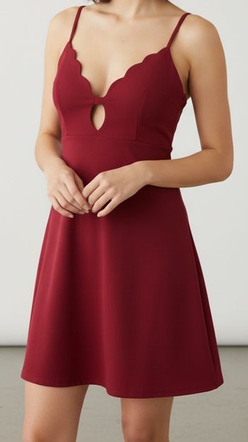 Robe courte bordeaux