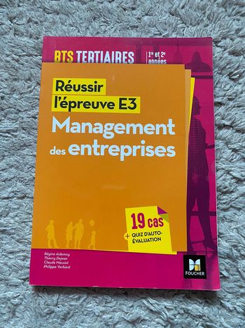 Management des entreprises Épreuve E3 BTS