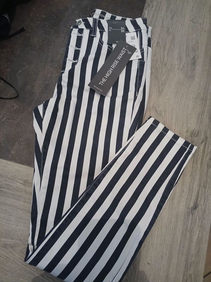 Jeans rayures - photo numéro 2