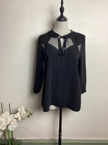 Blouse noire avec broderies Grace&Mila 36