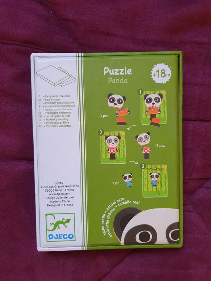 Puzzle 🐼 Djeco 18 mois - photo numéro 2