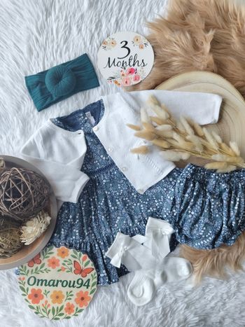 Ensemble sergent major fille 3 mois 🎀