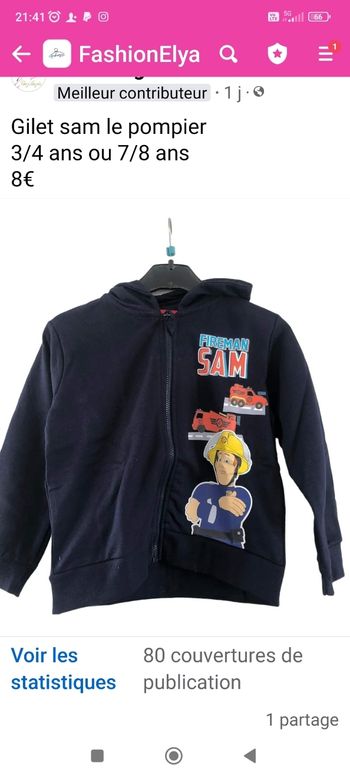 Gilet sam le pompier