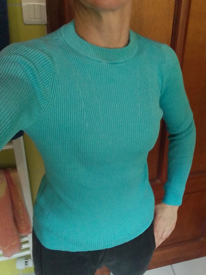 Pull femme bleu turquoise Pimkie