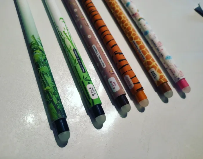 Lot de 6 stylos effaçable animaux style legami - photo numéro 5