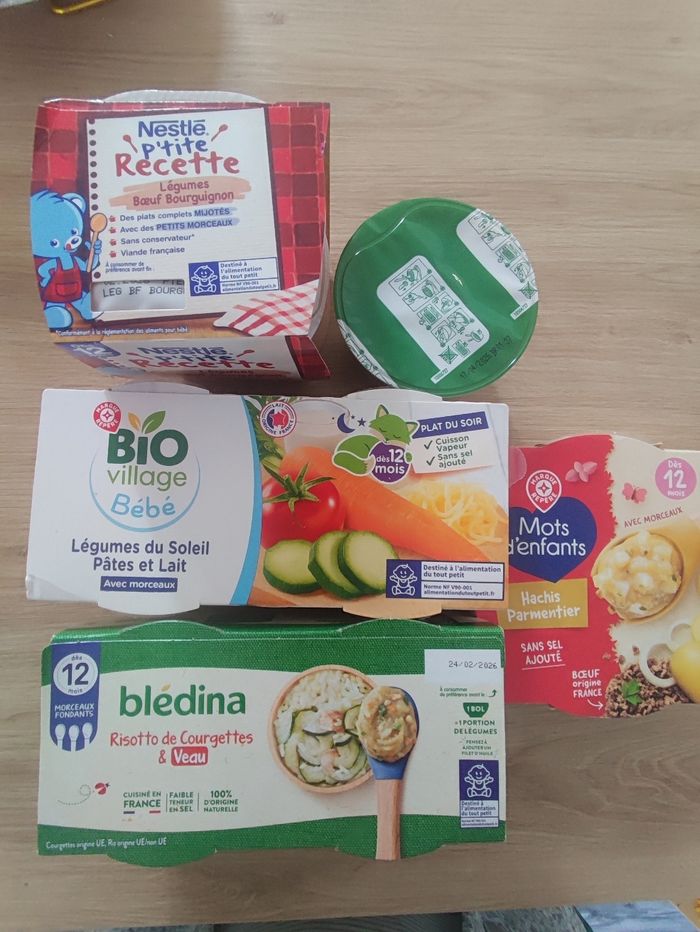 Petits pots repas complet 12mois