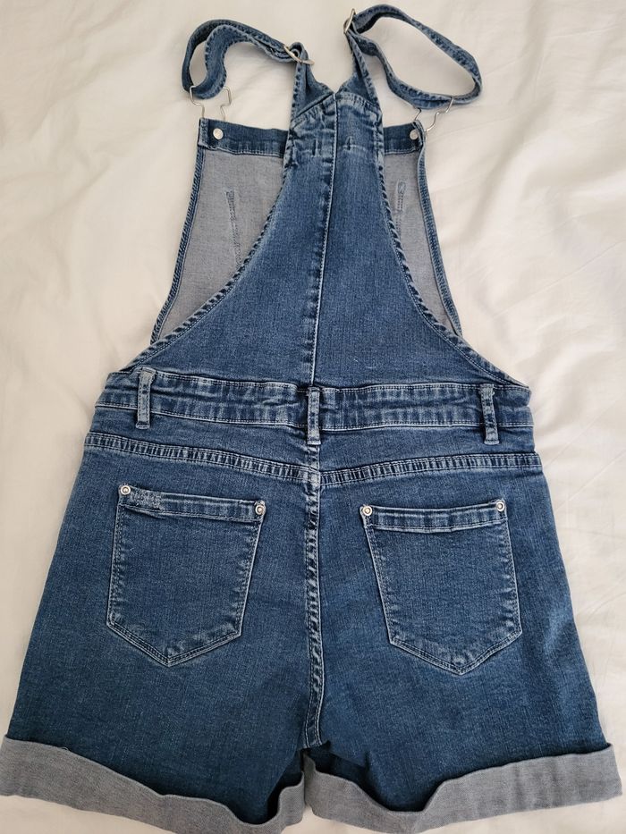 Salopette courte en jean taille 12 ans - photo numéro 3