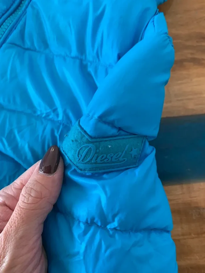 Veste Doudoune de voyage diesel bleu taille 3 ans - photo numéro 4