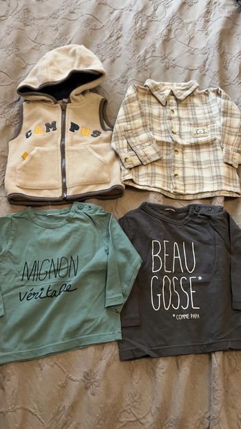 Lot de 4 vêtements en 6 mois
