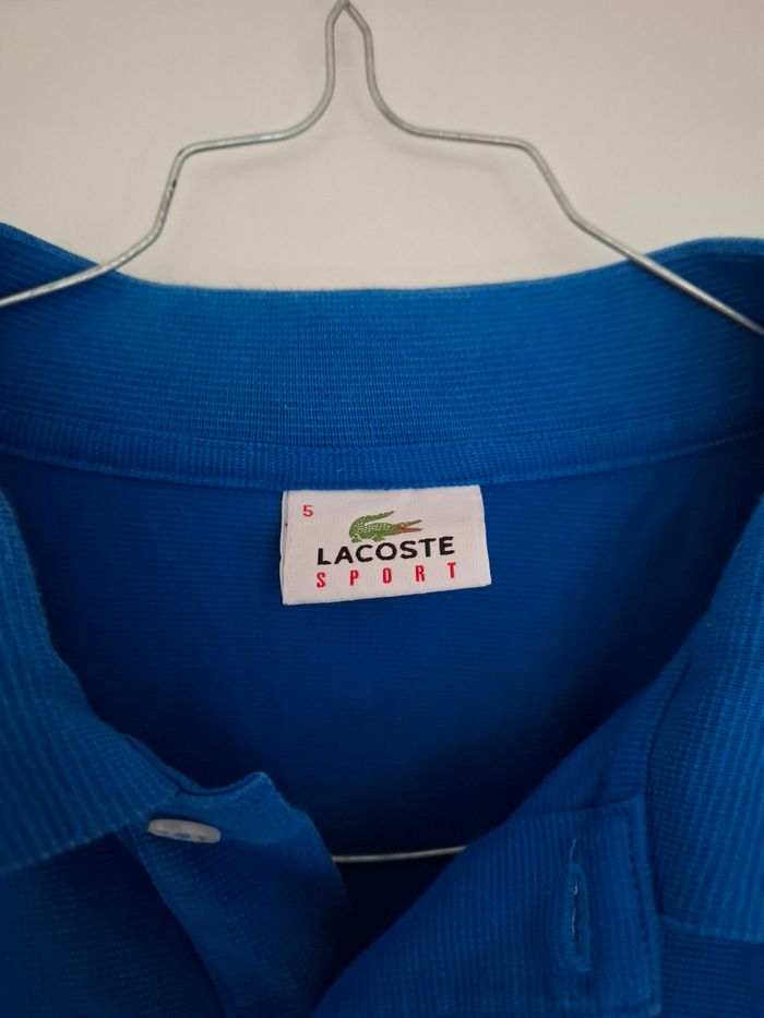 Polo lacoste bleu taille 5 (L) - photo numéro 2