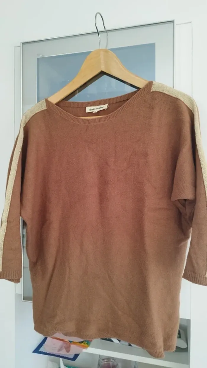 Pull marron grain de malice