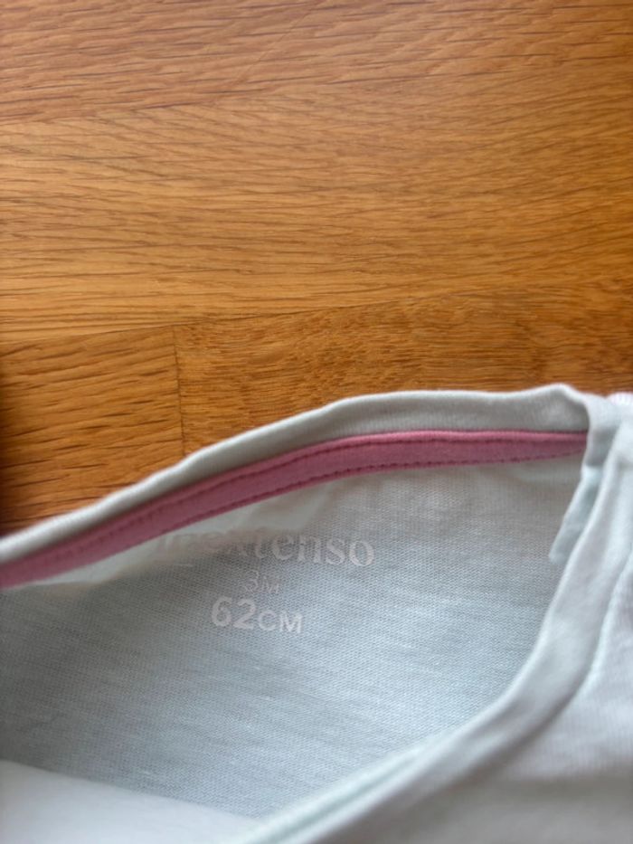 Lot 2 t-shirt ML mots d’enfants 3 mois fille - photo numéro 2