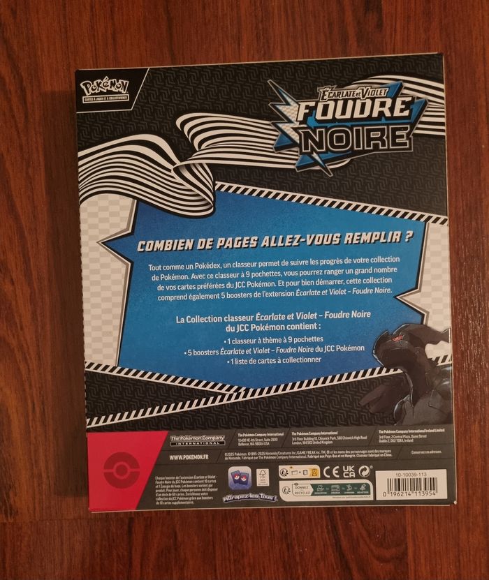 Coffret pokemon classeur Ev10.5 foudre noire - photo numéro 2