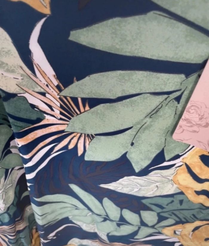 Robe forme trapèze droite fleurs - photo numéro 3
