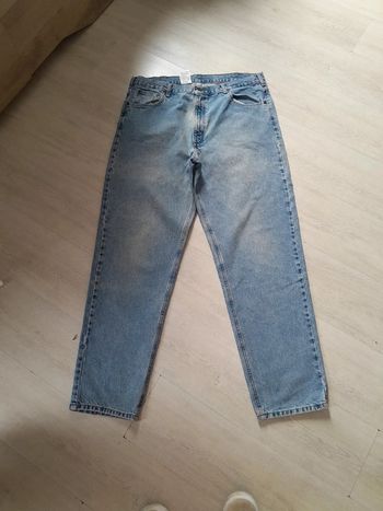 Jean carhartt relaxed fit 40×34 logo cuir
