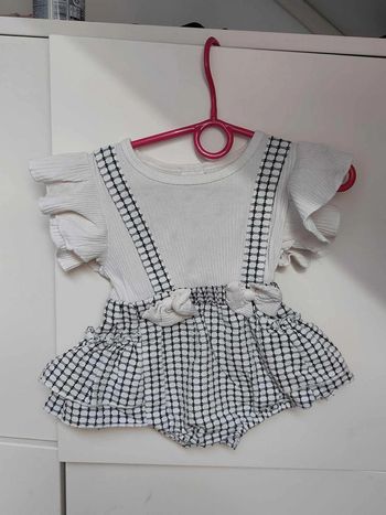 barboteuse noir et blanche