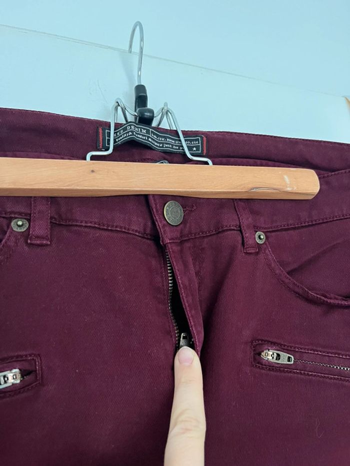 Ensemble (blouse Cache Cache + pantalon taille basse Ikks) taille M très bon état - photo numéro 14