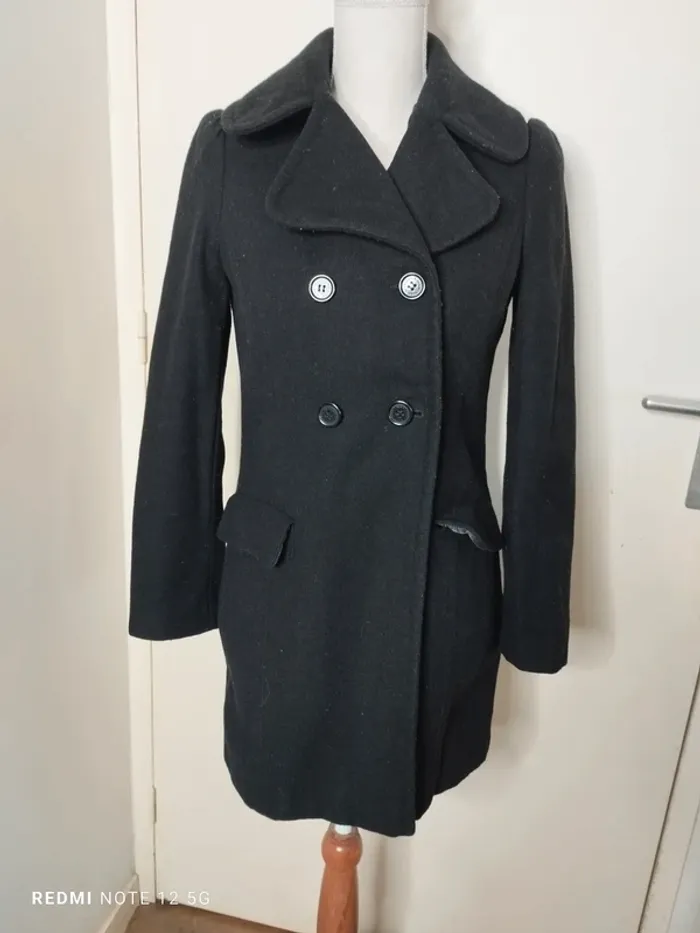 Manteau Naf Naf 90 % Laine taille 34