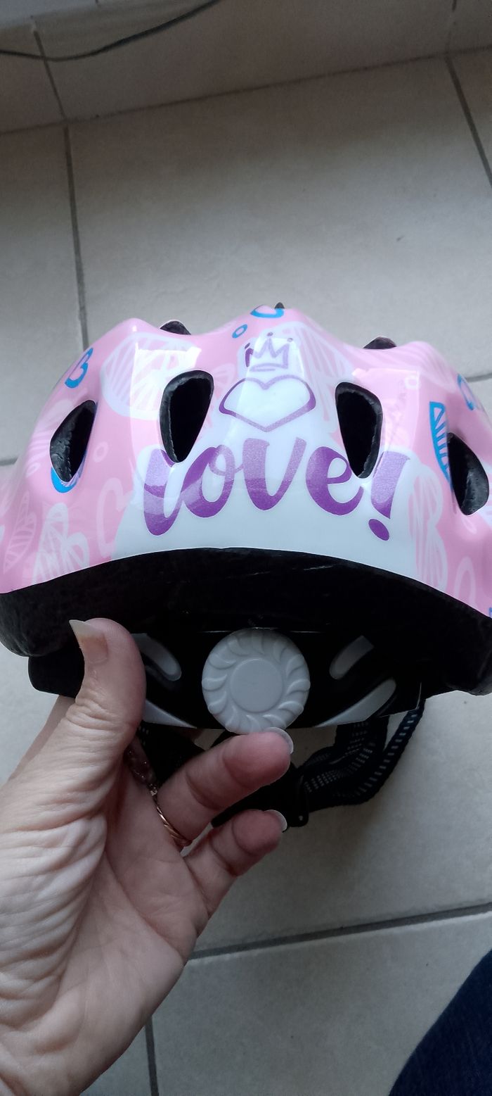 MV-TEK,  casque vélo enfant Junior Love réglable. Taille S/M idéal pour débutant à vélo et trottinette. - photo numéro 2