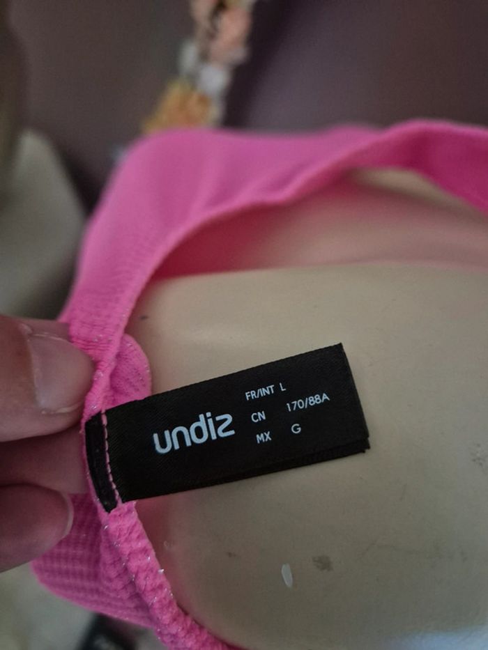 Brassière Undiz rose Taille L - photo numéro 5